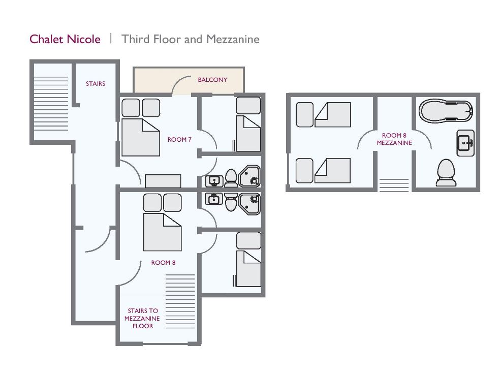 Chalet Nicole (Family) La Plagne Floor Plan 1